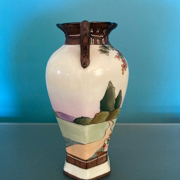 ☘️VTG Nippon Imperial Hand Painted Japanese Vase - Picture 4 of 7